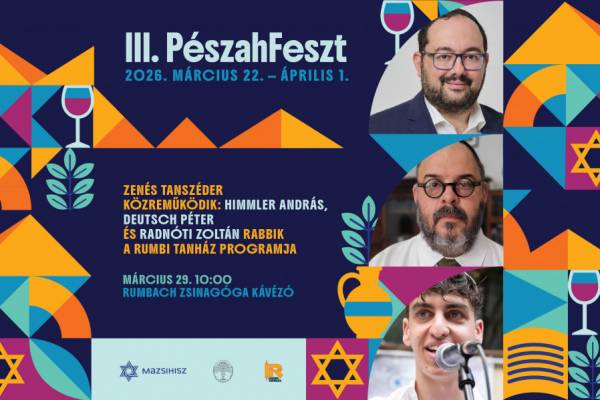 Zenés tánszéder Deutsch Péter és Radnóti Zoltán rabbikkal, valamint Himmler Andrással